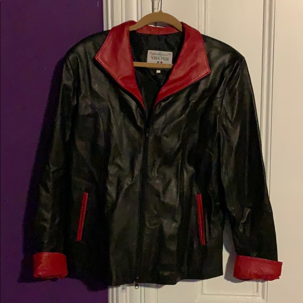 Light weight Italian leather jacket